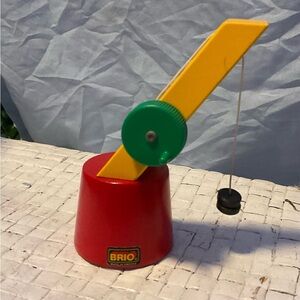 Red and Yellow Toy Crane
